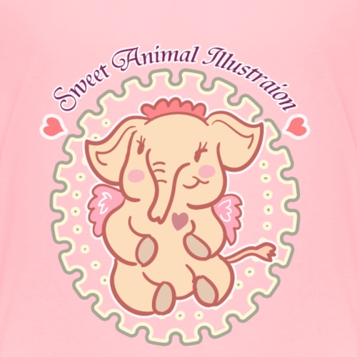 Sweet Animal Hearty Elephant - Kids' Premium T-Shirt