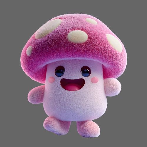 Mushroom: Purple Forest Friend - Kids' Premium T-Shirt
