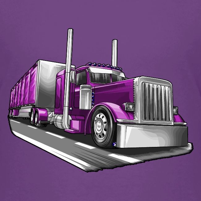 Tracktor Trailer Semi Truck Big Rig