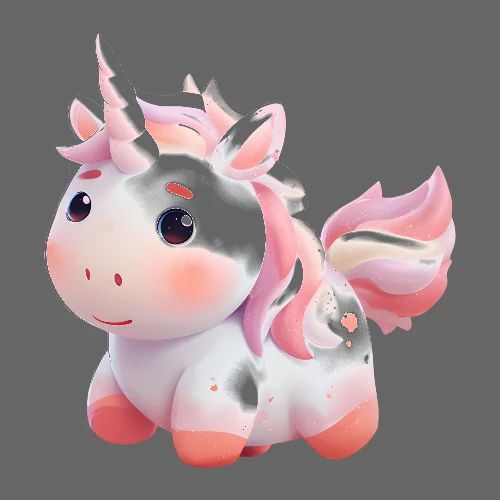 Sweet Cartoon Pink Unicorn - Kids' Premium T-Shirt