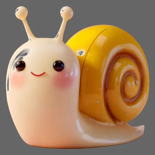 Sweet Cartoon Baby Snail Full of Joy - Kids' Premium T-Shirt