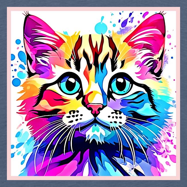 Vivid Kitty Vibes Design