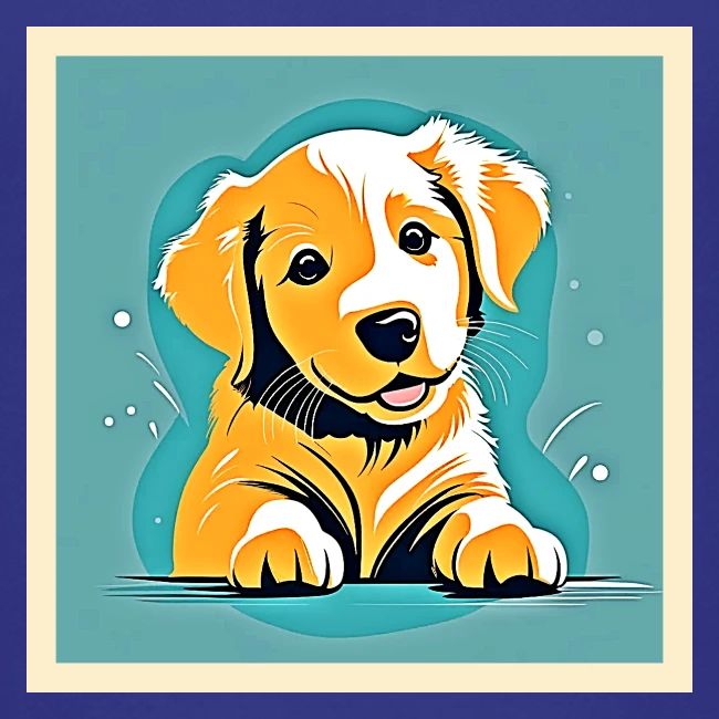 Cute Puppy Art Design