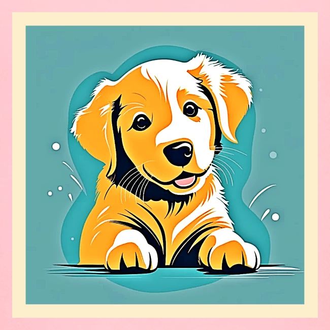 Cute Puppy Art Design