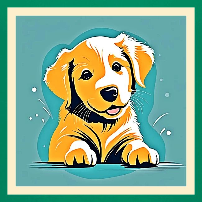 Cute Puppy Art Design