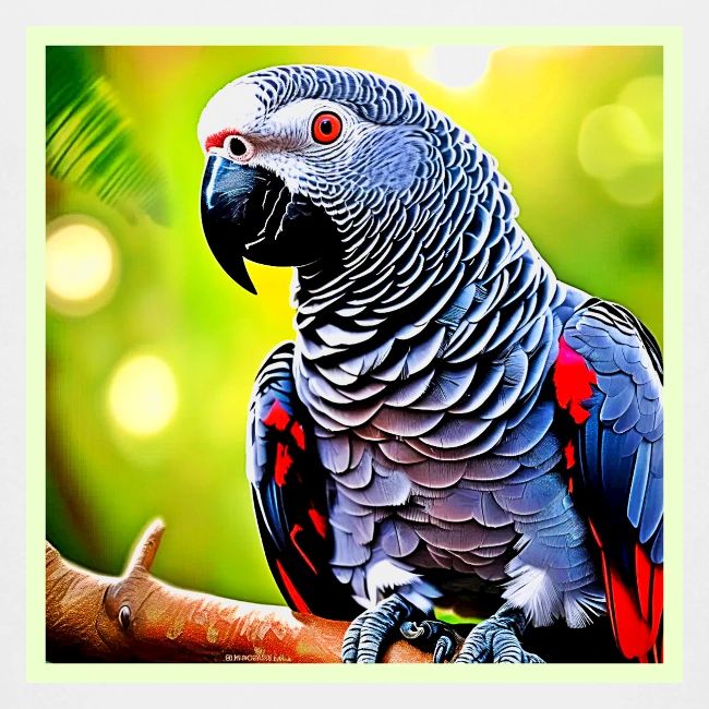 Talking African Grey Parrot