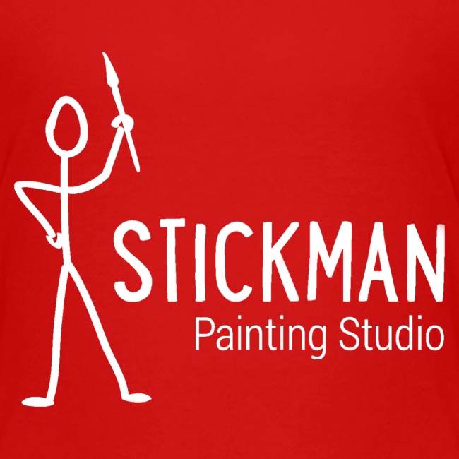 Stickman Logo In White