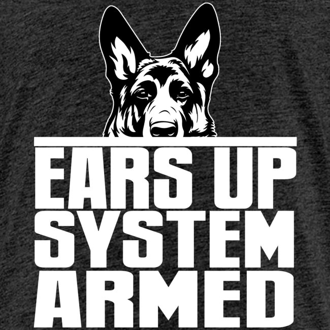 Ears Up System Armed German Shepherd