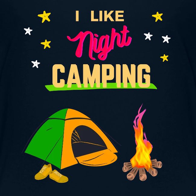 Night Camping - Tent and Campfire