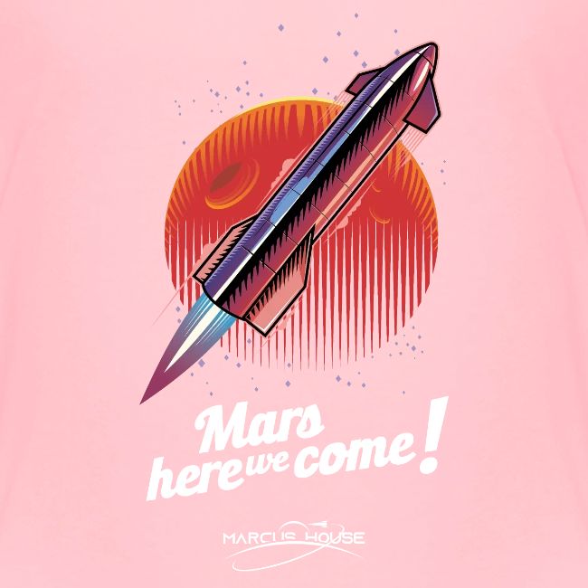 Mars Here We Come - Dark - With Logo