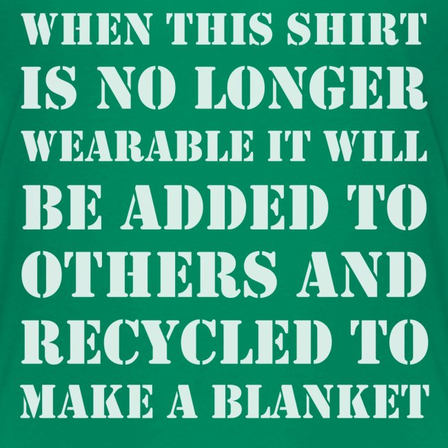 Recycling Shirt to Blanket