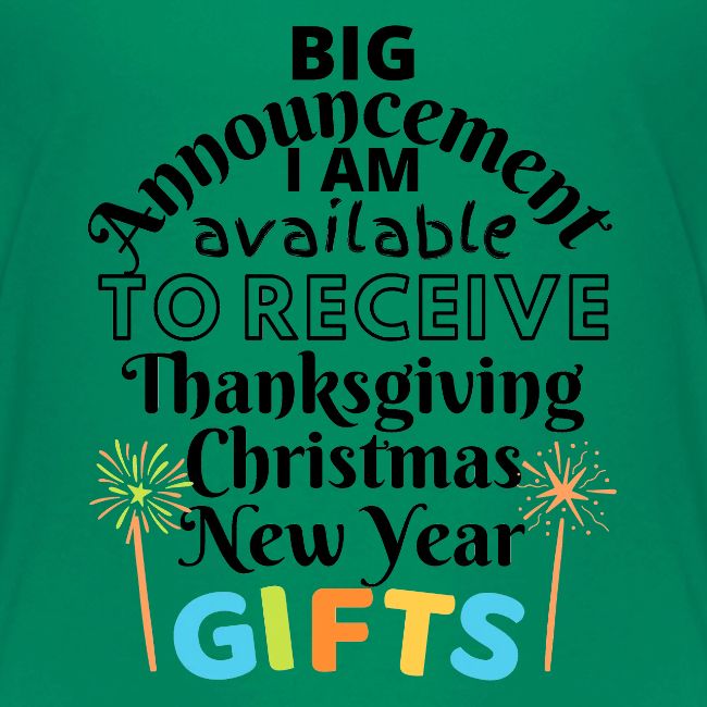 Announcement Thanksgiving Christmas New Year Gifts
