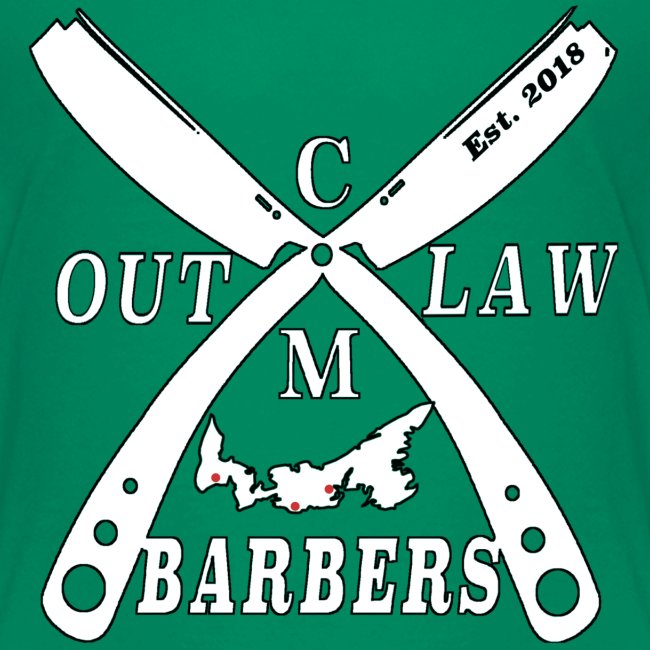 Outlaw Barbers Logo White