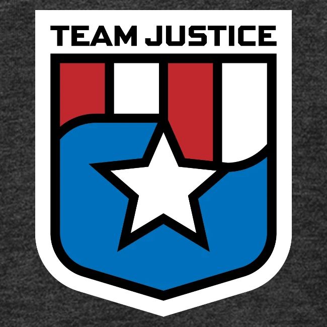 Team Justice Shield Logo white border