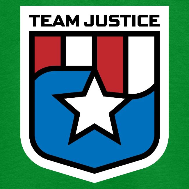 Team Justice Shield Logo white border