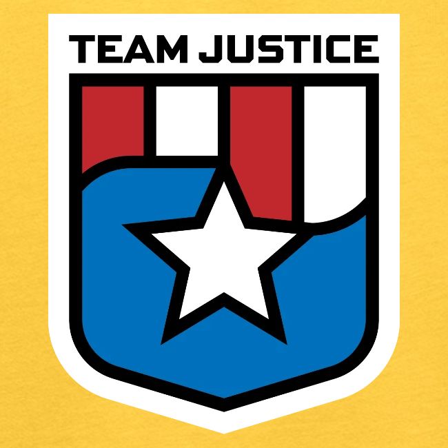 Team Justice Shield Logo white border