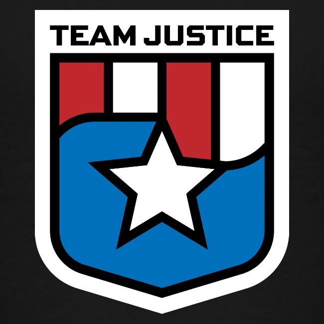 Team Justice Shield Logo white border