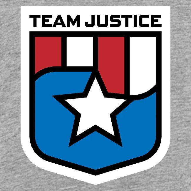 Team Justice Shield Logo white border