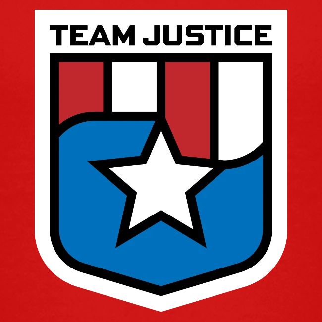Team Justice Shield Logo white border