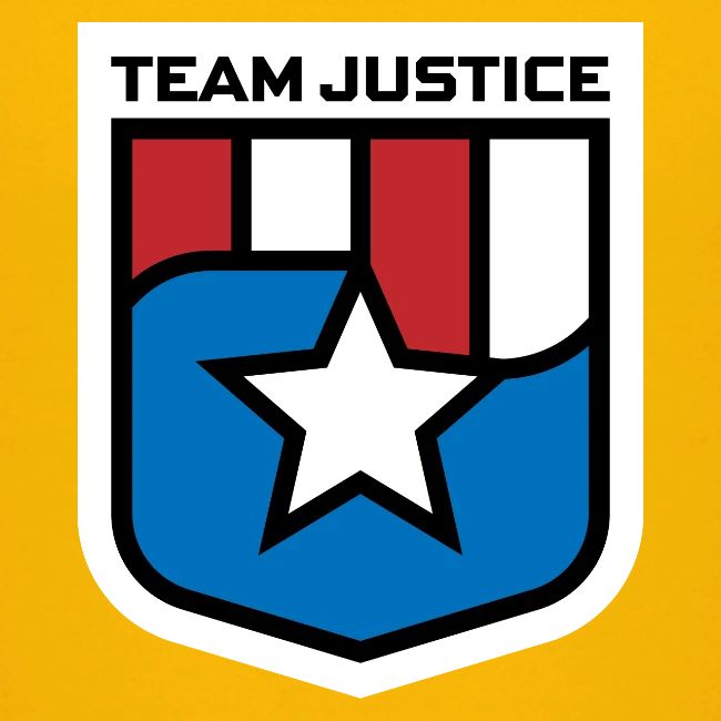 Team Justice Shield Logo white border