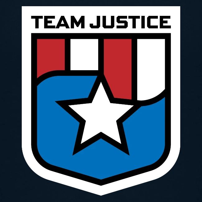 Team Justice Shield Logo white border