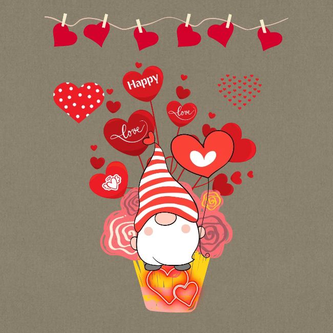 Design wrapped in love hearts, vibrating in love.