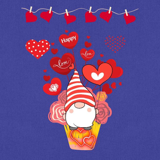 Design wrapped in love hearts, vibrating in love.
