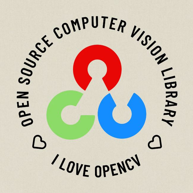 I Love OpenCV (Dark Logo)