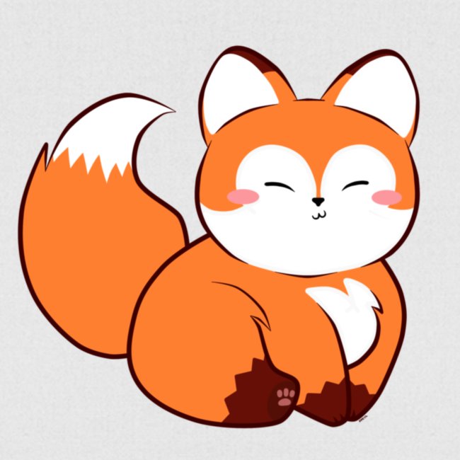 fat little baby fox