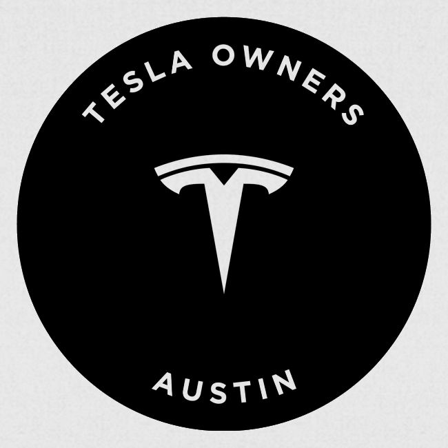 TESLA OWNERS AUSTIN CLUB STICKER