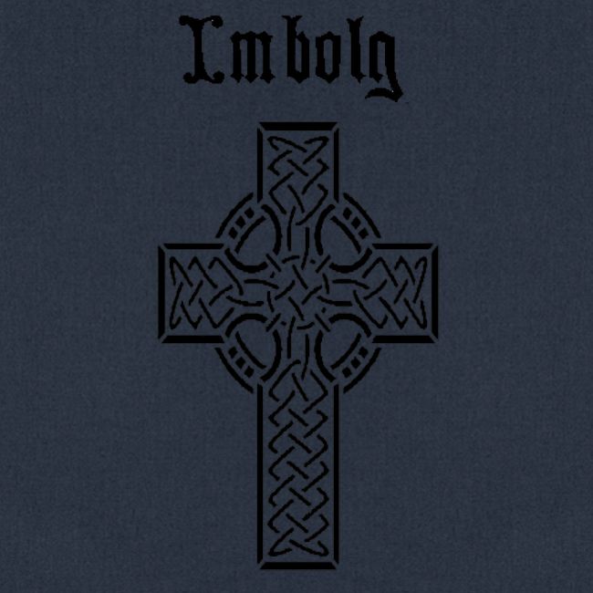 Imbolg Black Logo and Cross Front & Back