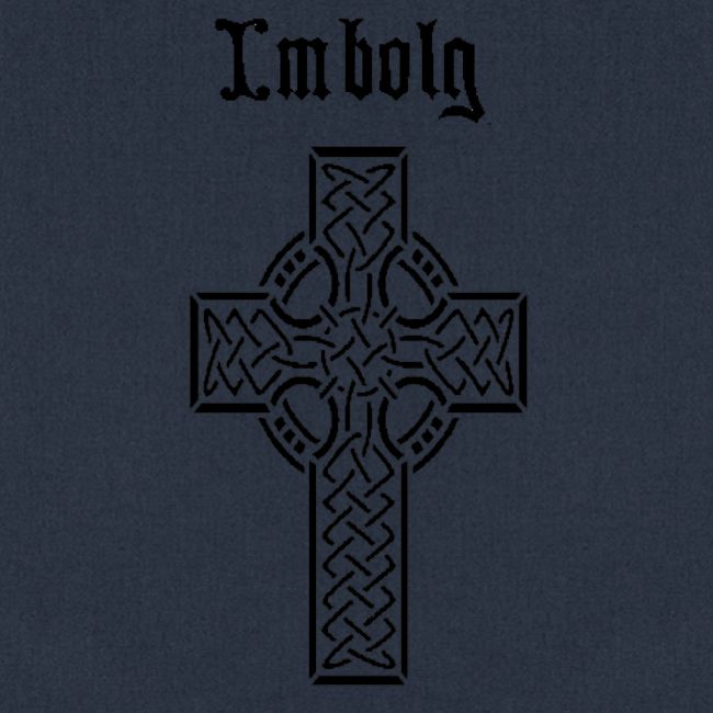 Imbolg Black Logo and Cross Front & Back