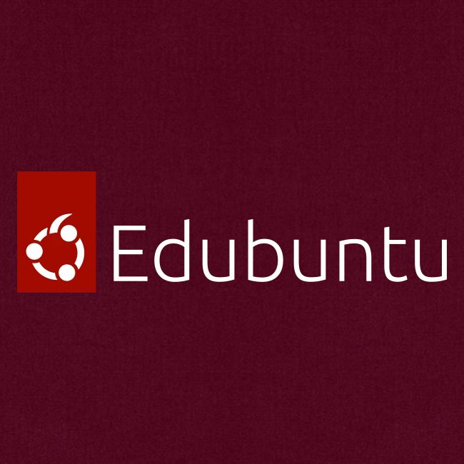 Edubuntu Logo 2023 - White