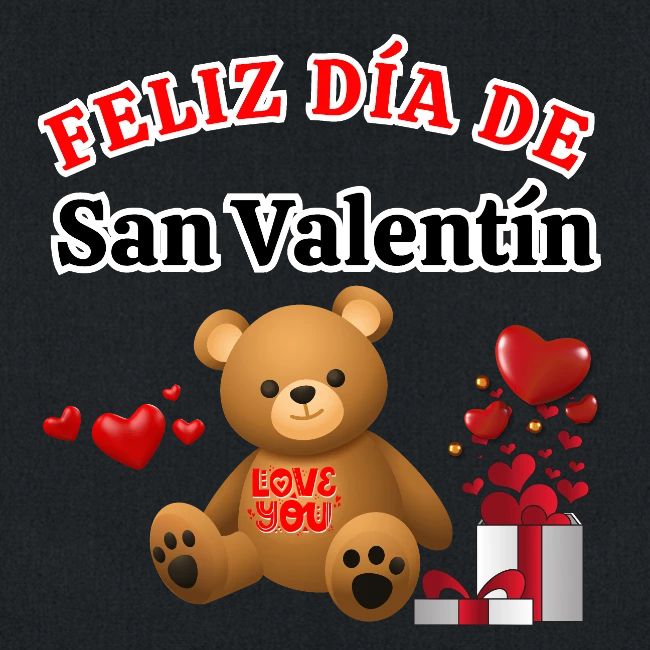 Valentine's Day Celebration Bears Love Hearts.