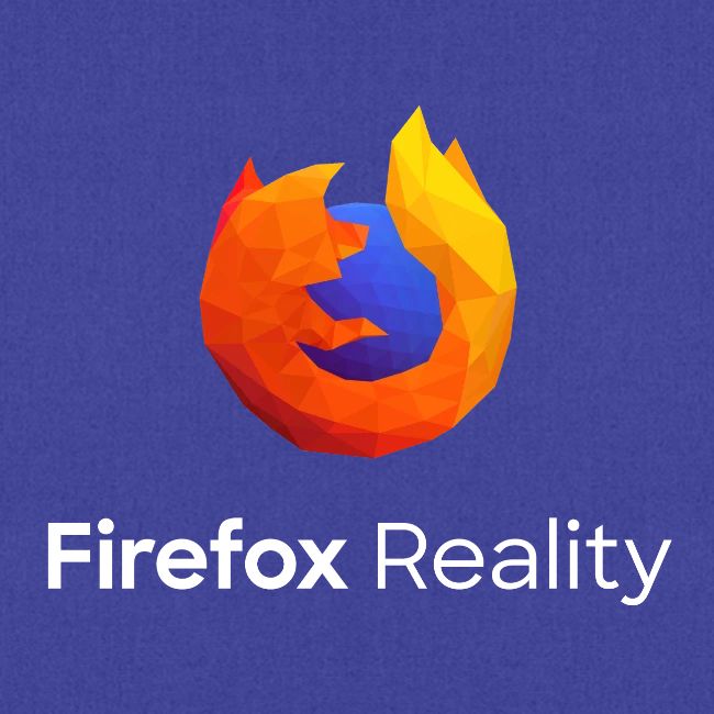 Firefox Reality - Transp., Vertical, White Text