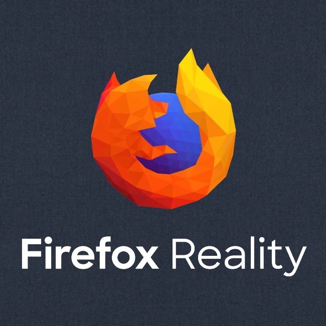 Firefox Reality - Transp., Vertical, White Text