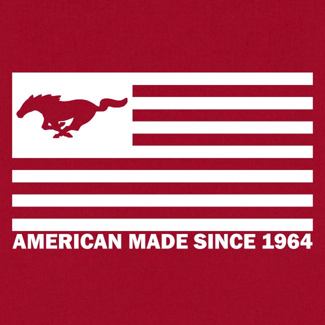 Mustang Flag white