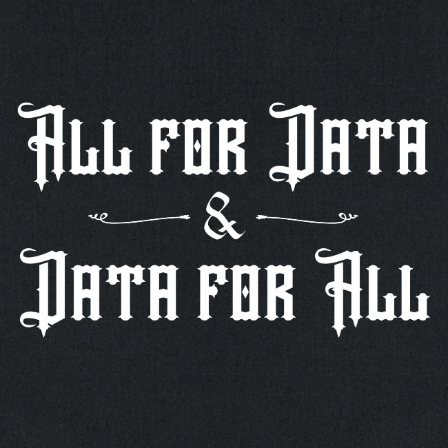 All for Data, Data for All (dark)