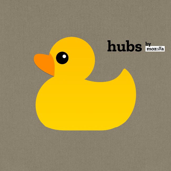 Hubs by Mozilla Duck with wordmark
