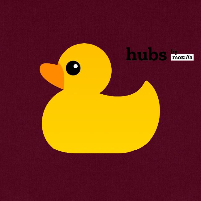 Hubs by Mozilla Duck with wordmark