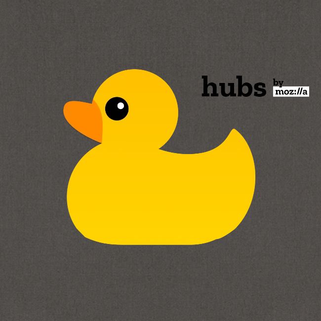 Hubs by Mozilla Duck with wordmark