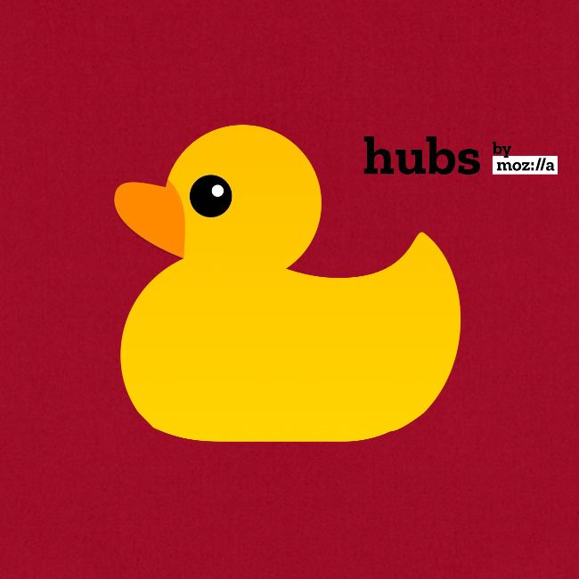 Hubs by Mozilla Duck with wordmark