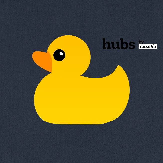 Hubs by Mozilla Duck with wordmark