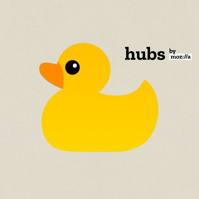 Hubs by Mozilla Duck with wordmark