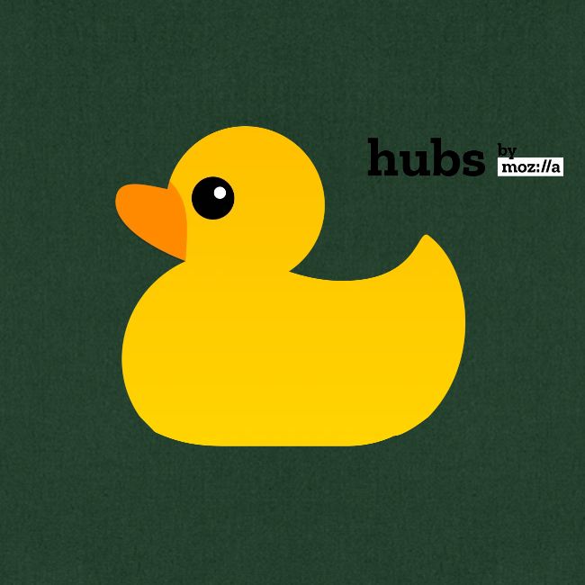 Hubs by Mozilla Duck with wordmark