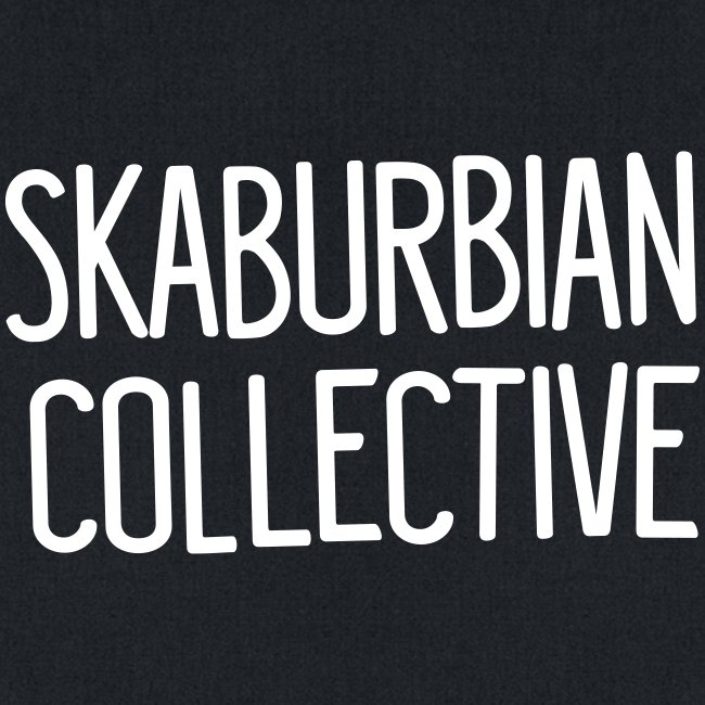 Skaburbian Text Logo White on Black