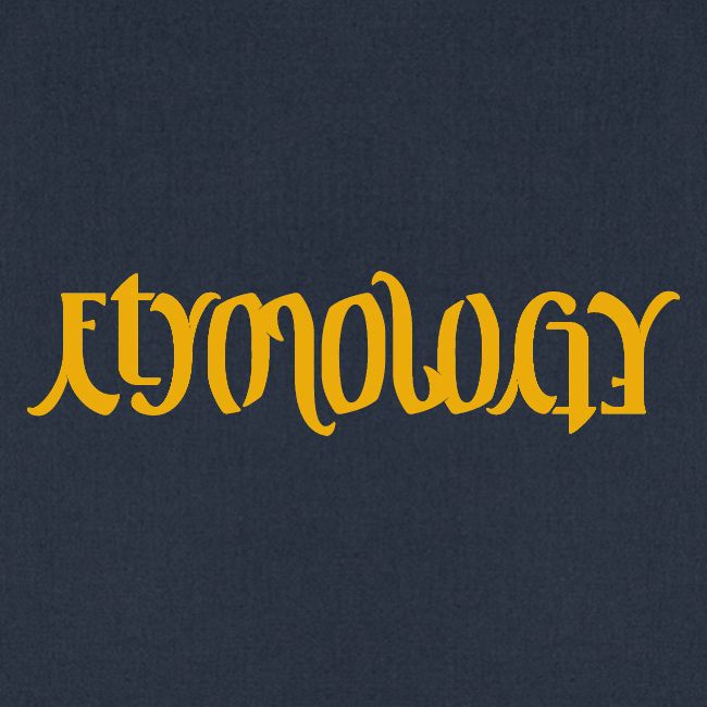 Yellow Etymology Ambigram