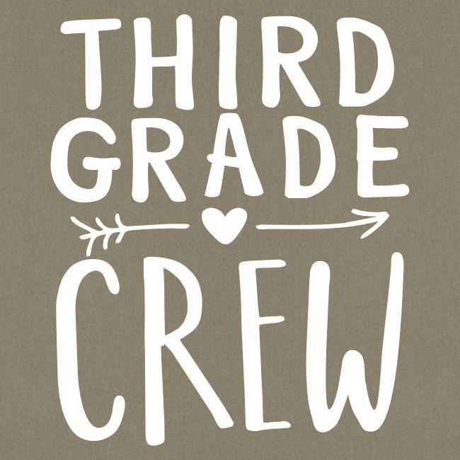 Third Grade Crew Heart Teacher T-Shirts