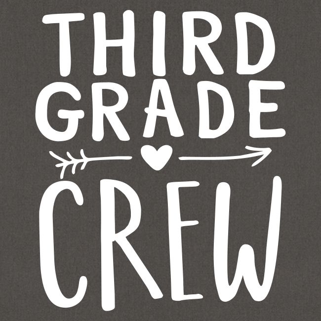 Third Grade Crew Heart Teacher T-Shirts