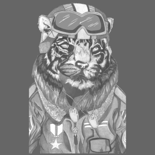 Tiger Pilot by Sam Kidlet - Tote Bag